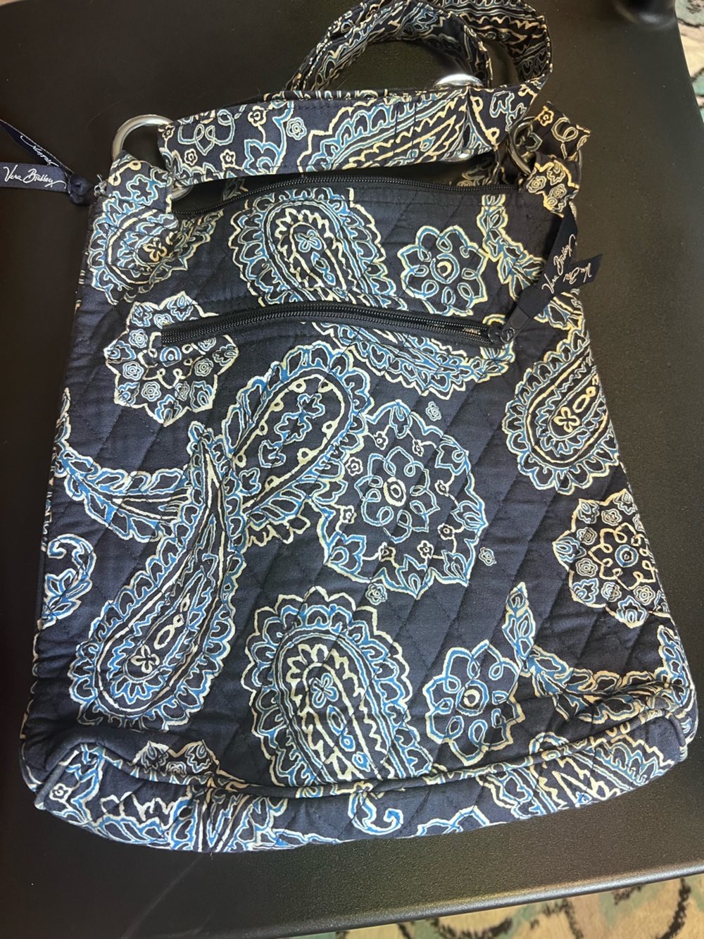 Vera Bradley Navy Paisley Crossbody Bag